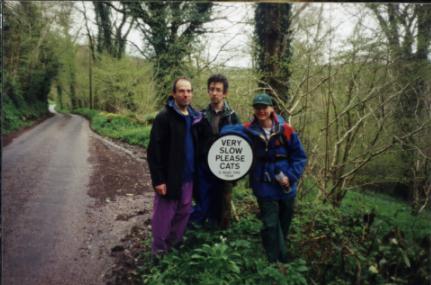 On a steep hill we were warned about cats